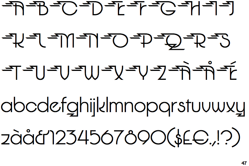 Identifont Glitterati Flash