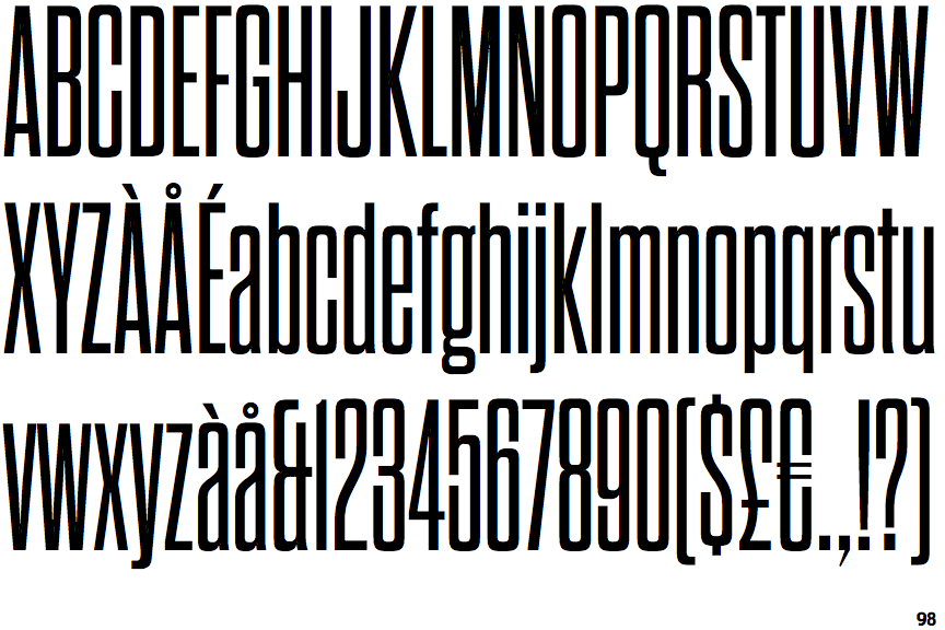 Identifont Dharma Gothic Condensed Identifont Dharma Gothic Condensed