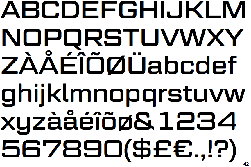 Identifont Geom Graphic