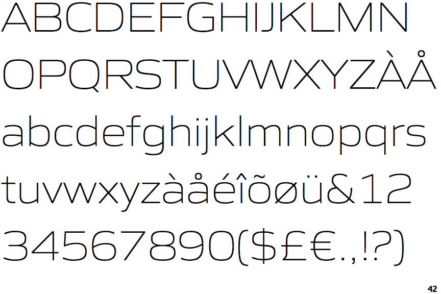 Identifont Gomme Sans Extra Light