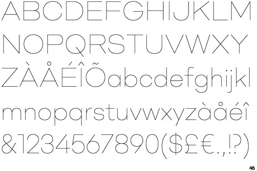Mid Century Sans Thin