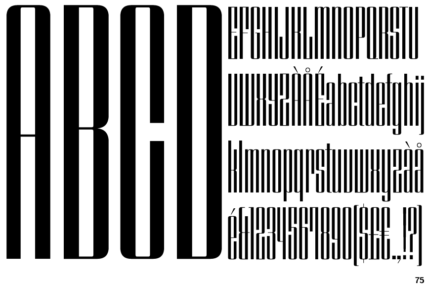 Identifont Speedometer 200