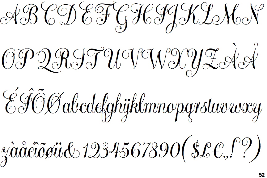 feel script font