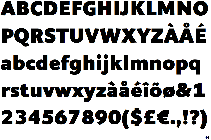 Identifont Elisar DT Extra Bold