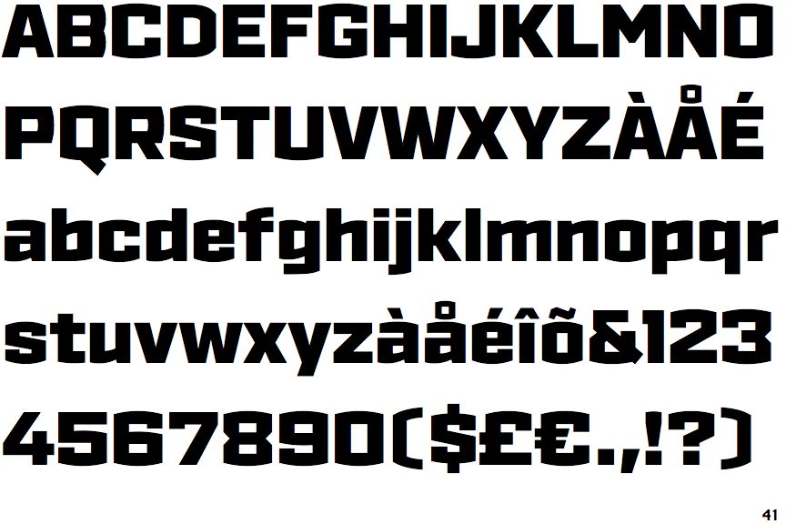 Identifont Ironstrike Black