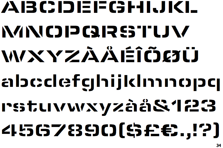 stencil font free