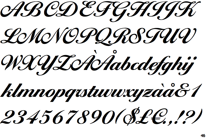 EF Ballantines Script Bold