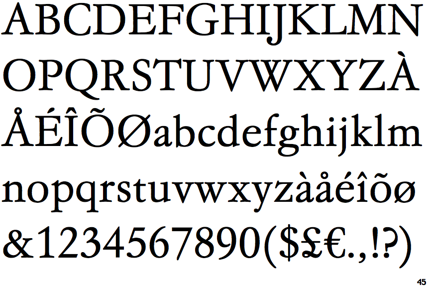 EF Garamond No. 5