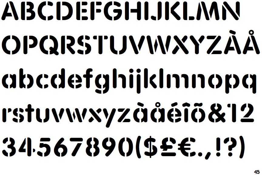 EF Rounded Stencil