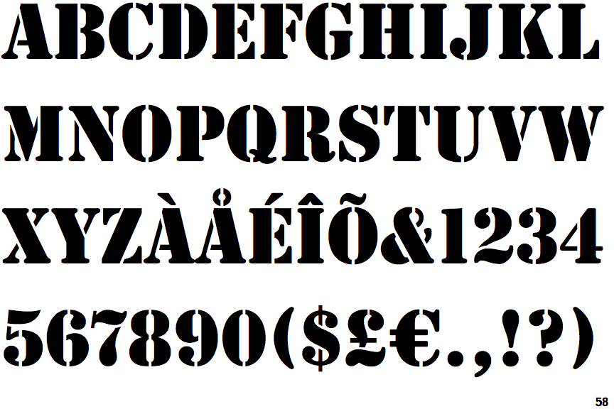 EF Stencil Antiqua