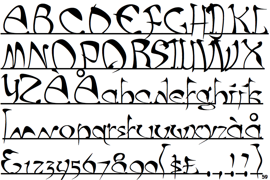 identifont kufi script kufi calligraphy font