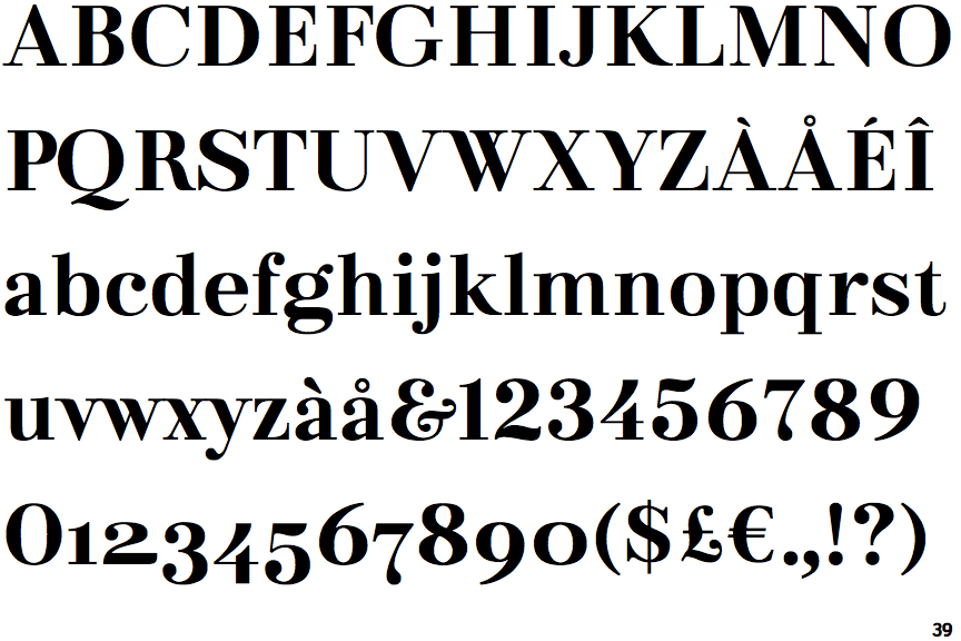 Eurotypo Bodoni Bold