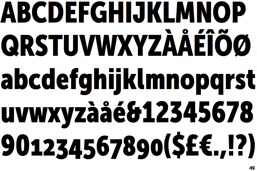Identifont Museo Sans Condensed 900