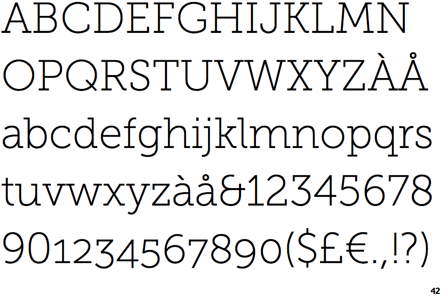 Identifont Museo Slab 100