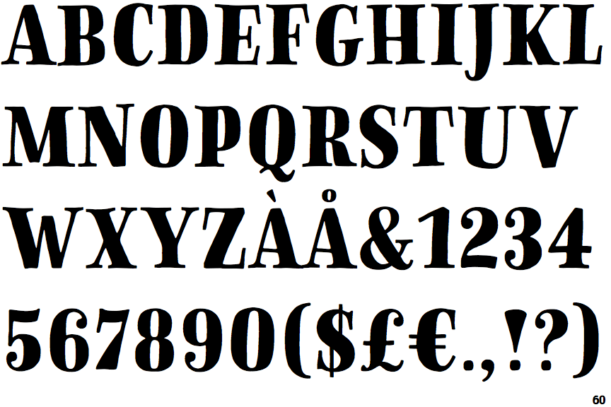 Sofa Serif Hand Black Display