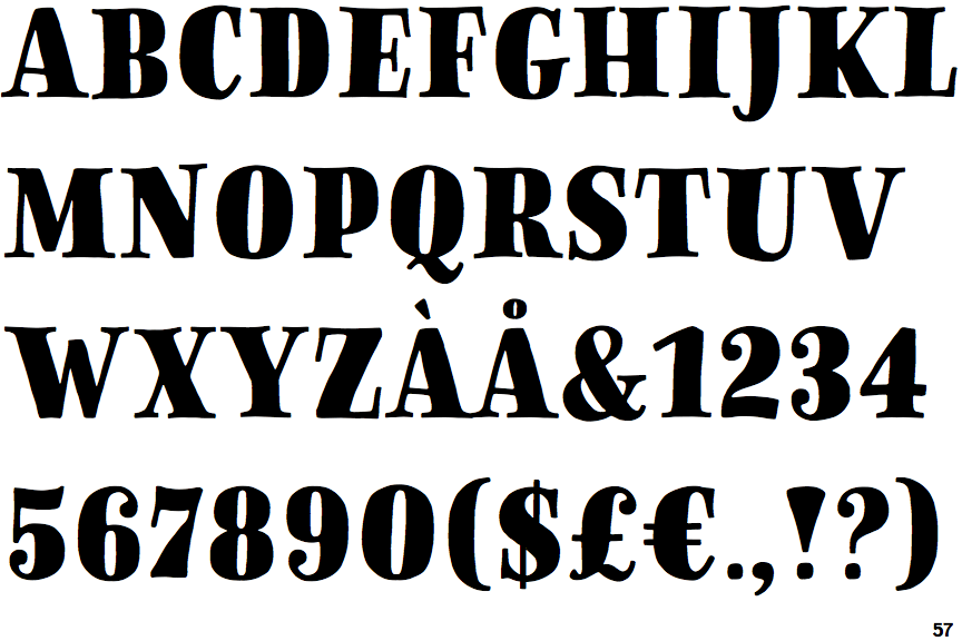 Sofa Serif Hand Fat Display