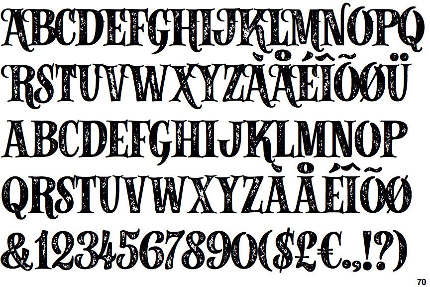 Alfons Serif Bold Printed
