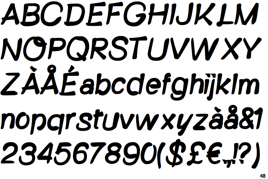Identifont FT Brush Bold