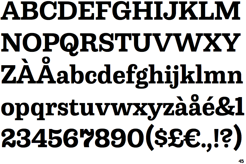 Identifont - Capital Serif Bold