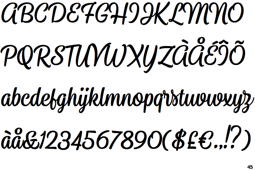 Identifont Goodwater Brush