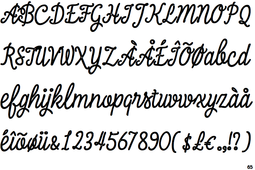 Inkheart Script Printed