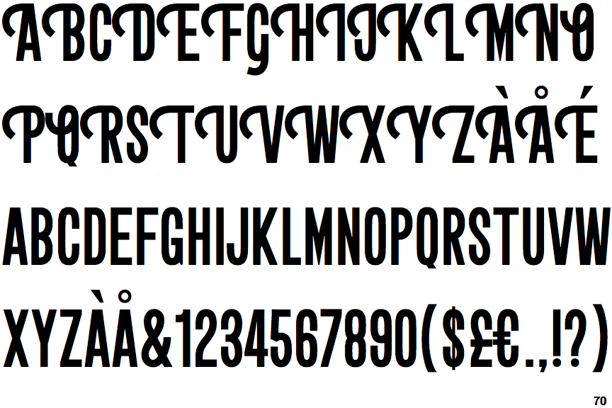 Letterpress Clean Condensed