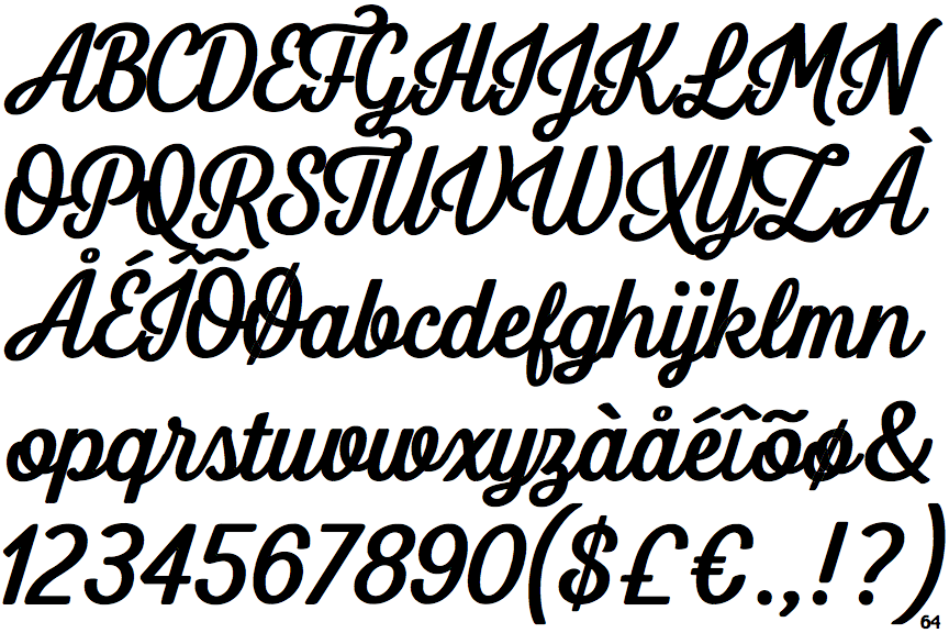 Letterpress Clean Script Bold