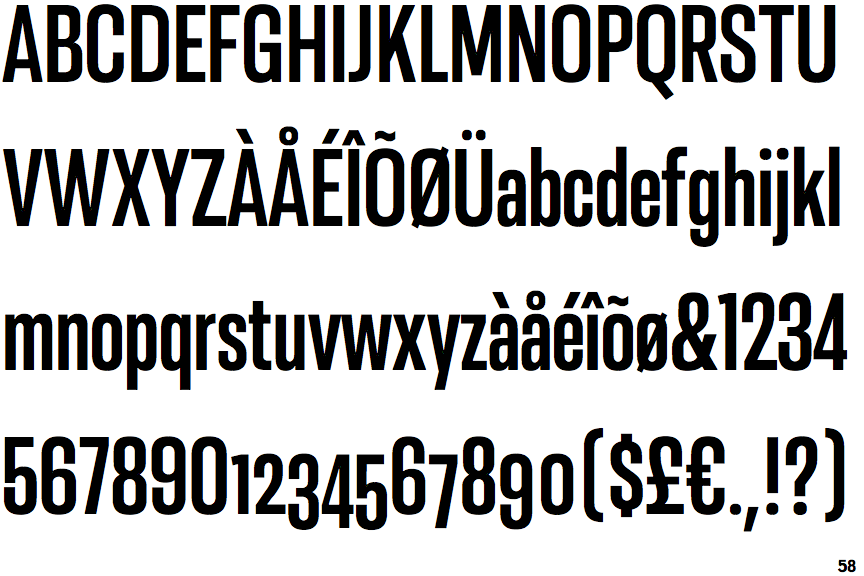 Resolve Sans Bold Condensed
