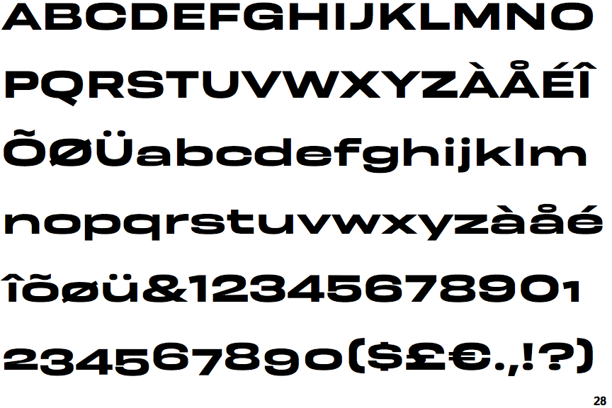 Resolve Sans Bold Extended