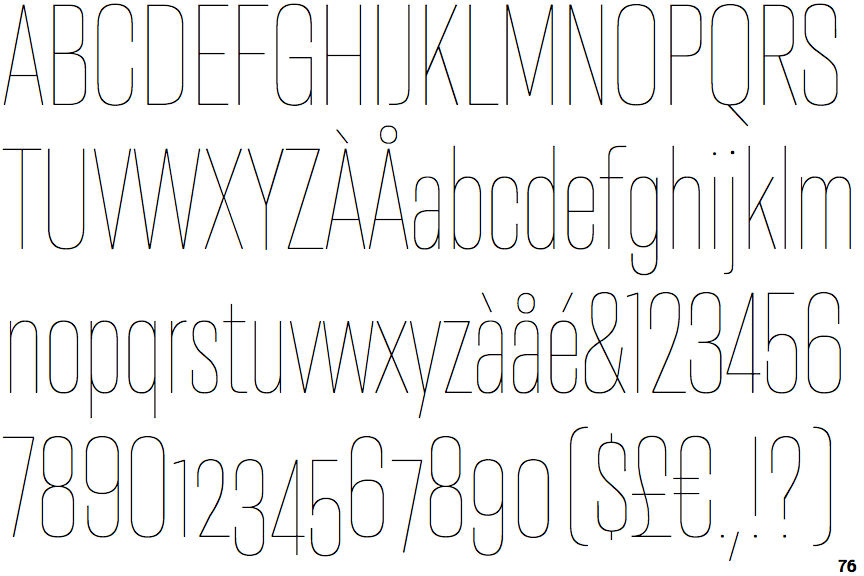 Resolve Sans Thin Condensed