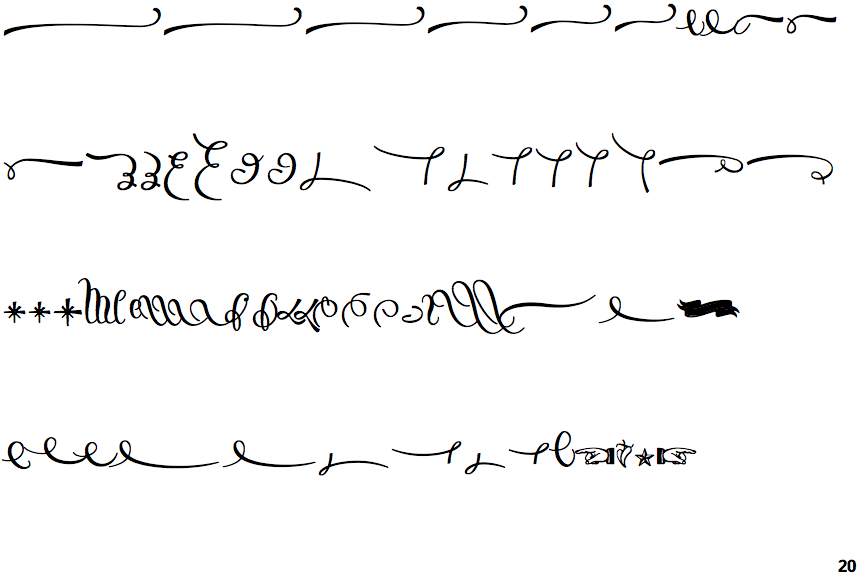 Identifont Salamander Ornaments