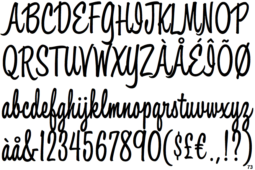 font bistro script