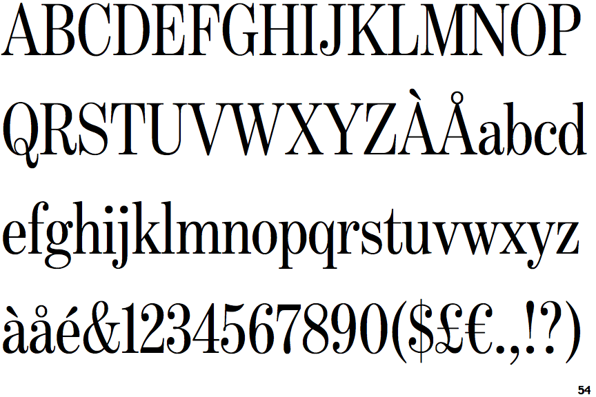 Benton Modern Display Extra Condensed