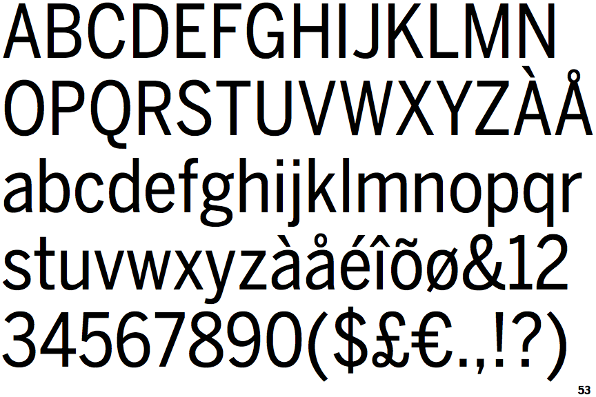 Benton Sans Condensed