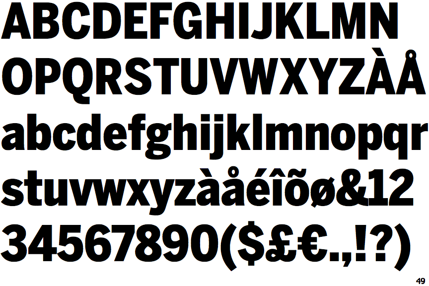 Benton Sans Condensed Black