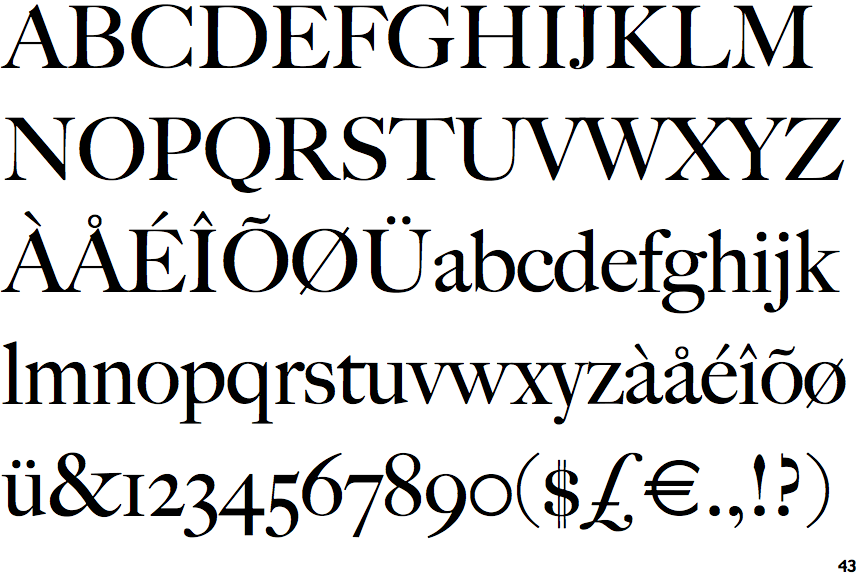 adobe caslon pro bold font works with font