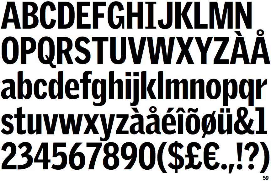 Griffith Gothic Condensed Black