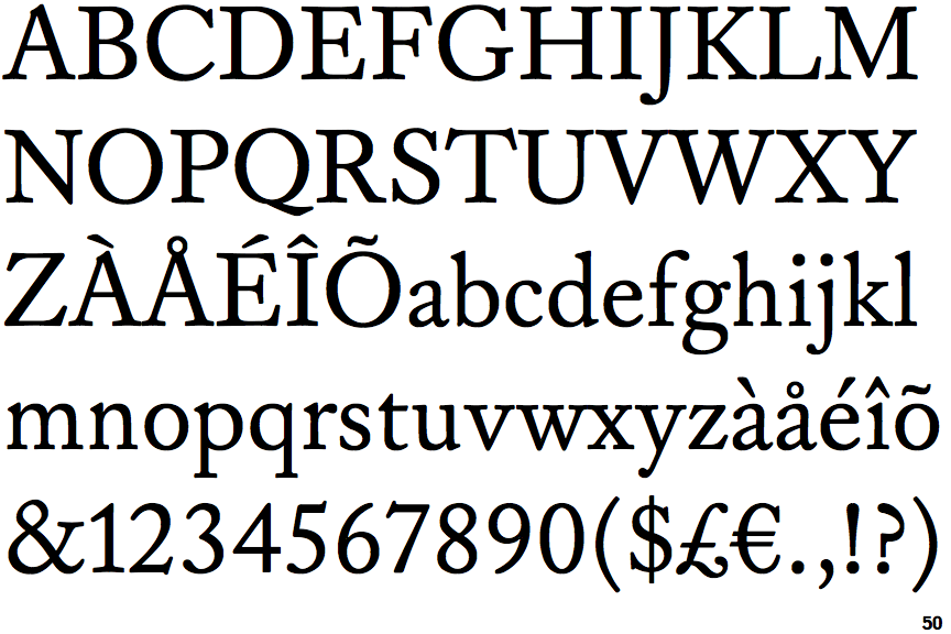 williams caslon text font free