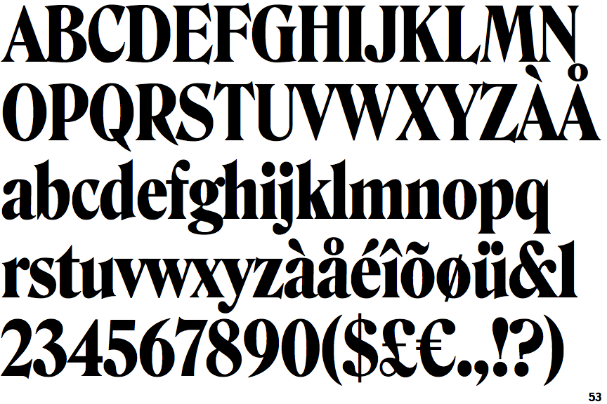 Roslindale Display Condensed Bold