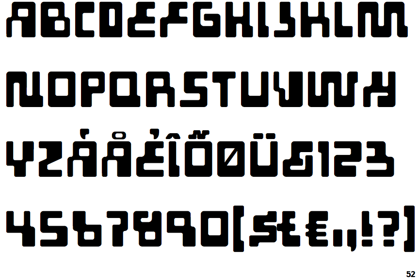 Identifont - Tabletron
