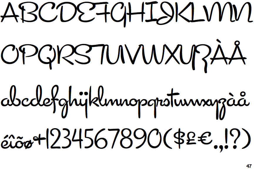 Identifont Cocktail Script