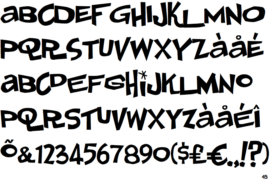 Identifont Johnny Lunchpail