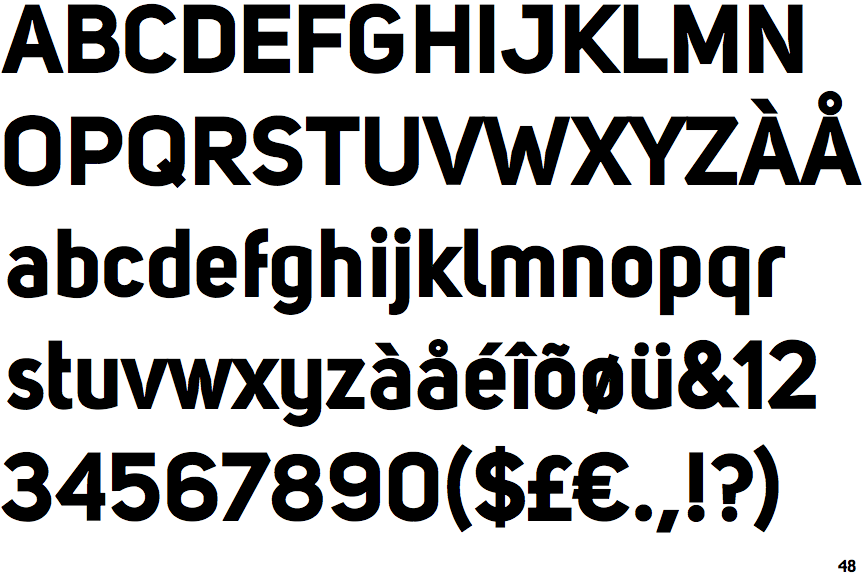 Identifont Uni Sans Bold