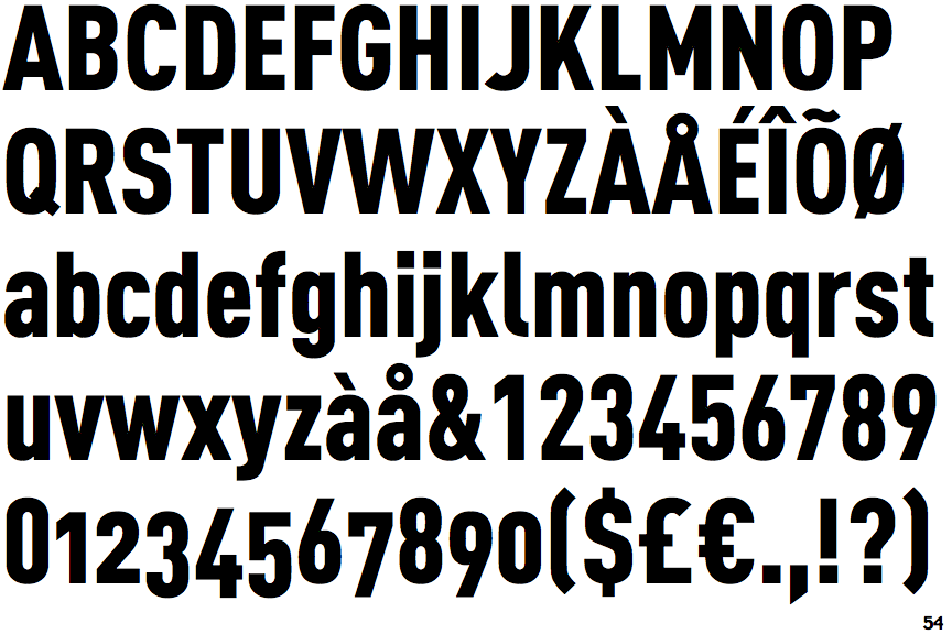 FF DIN Condensed Black