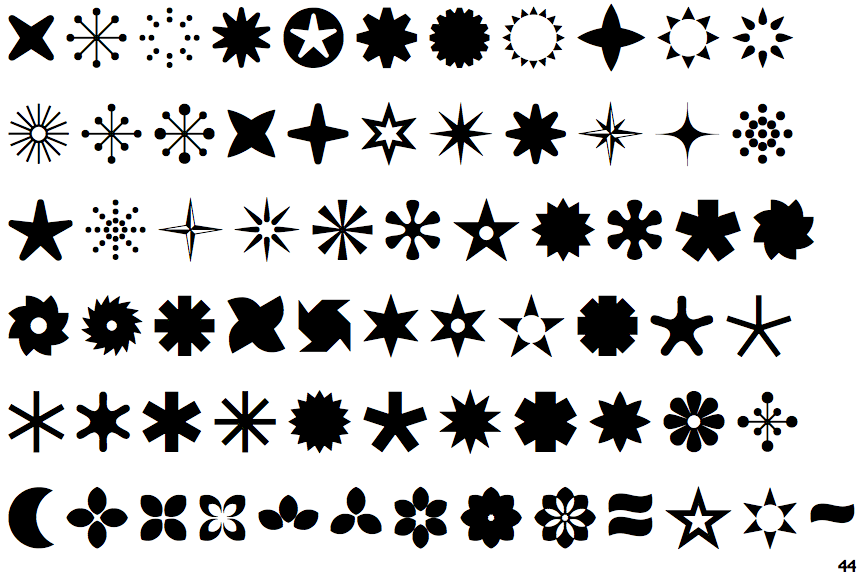 Download Identifont Ff Dingbats 2 0 Stars And Flowers SVG Cut Files