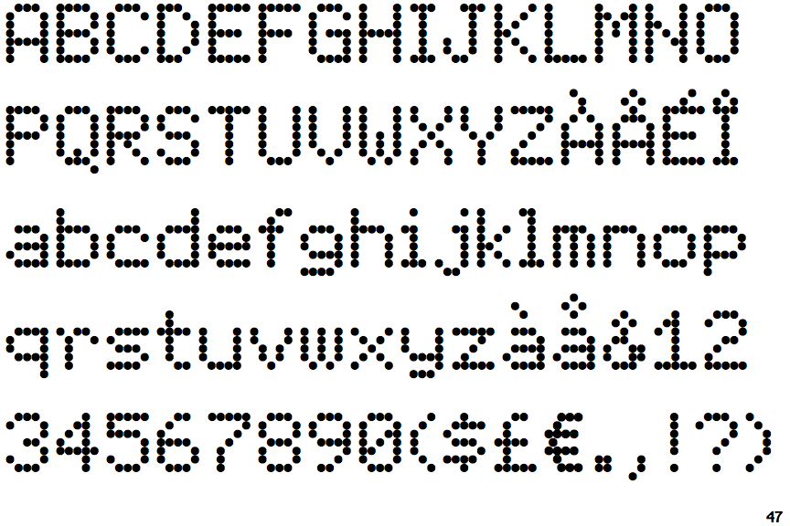 ff dot matrix font