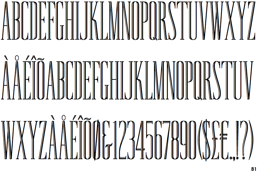 FF Kath Inline Condensed