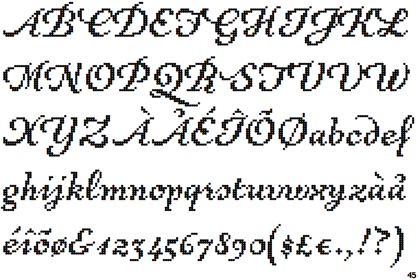 Identifont - PF Pixelscript