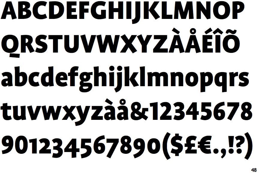 Identifont FF Profile Black