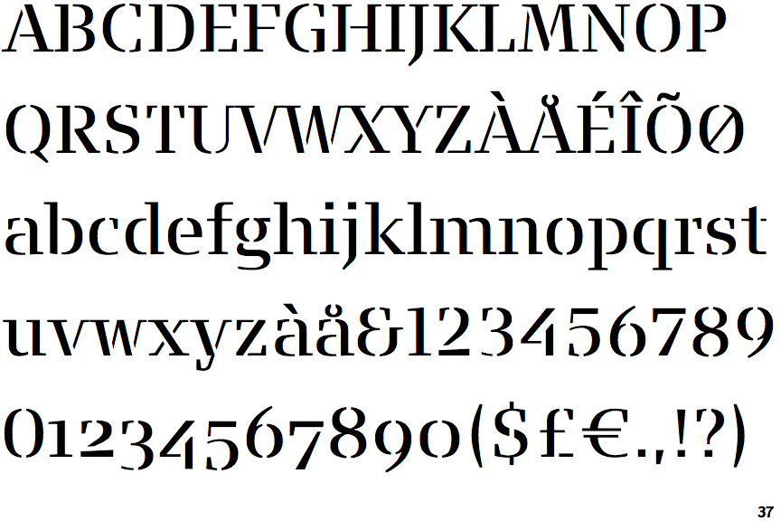 FF Signa Serif Stencil